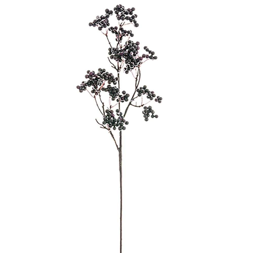 23" Artificial Berry Stem -Plum (Pack of 12)