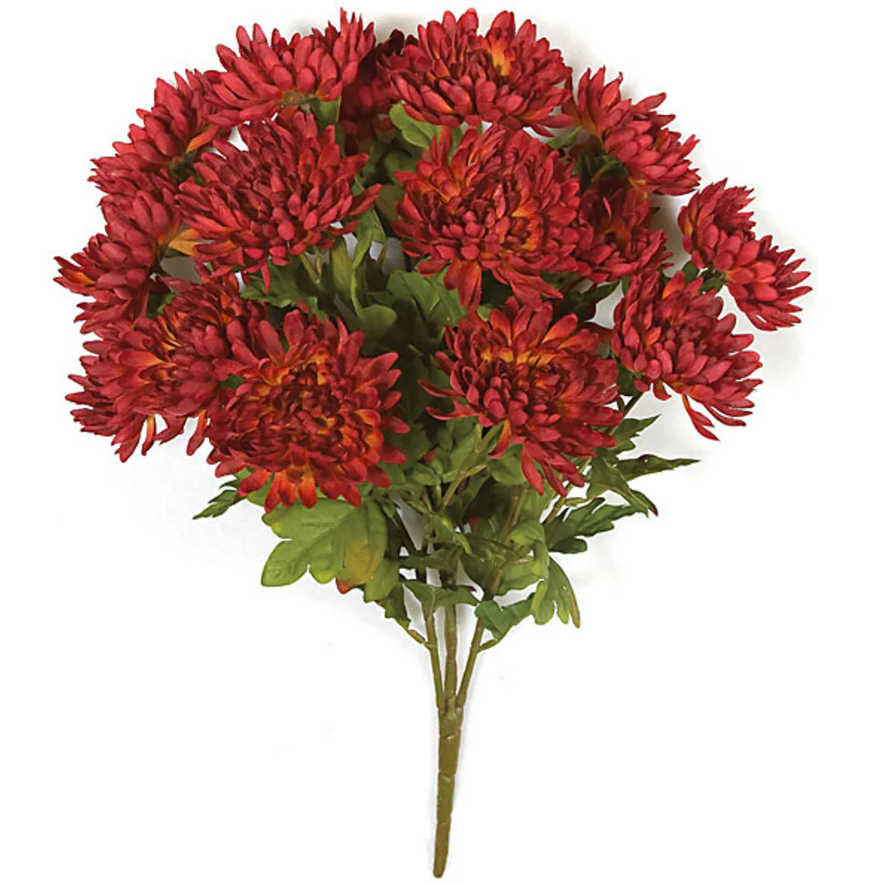 23" Artificial Mum Flower Bush -Rust (Pack of 6)