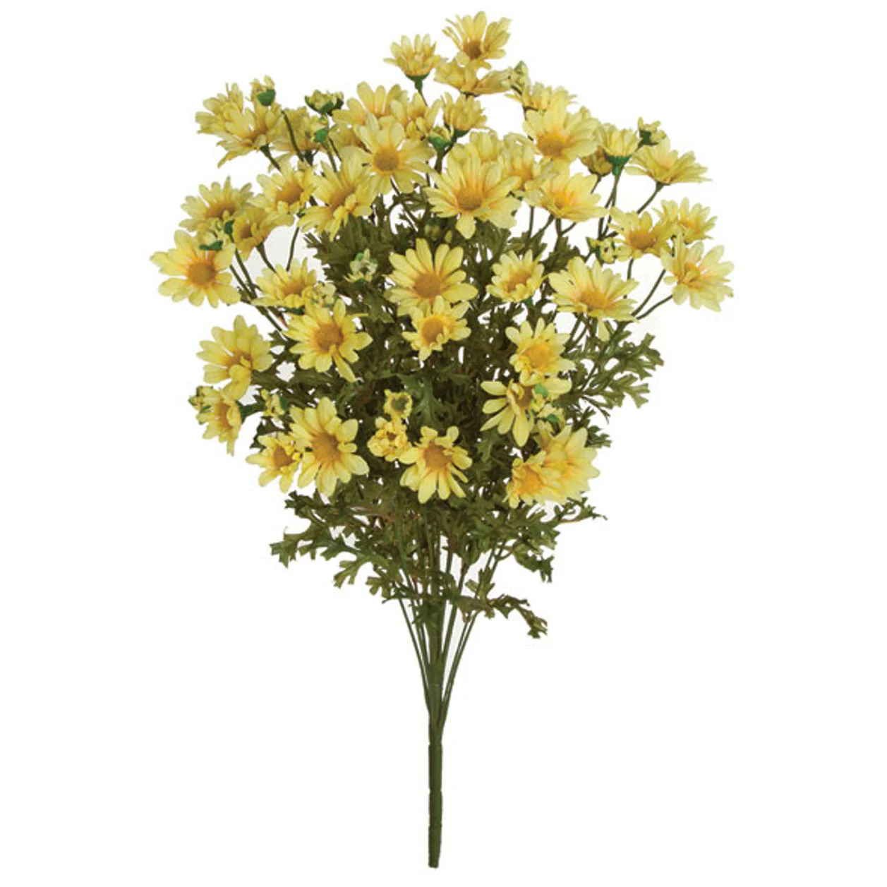 23" Daisy Silk Flower Bush -Yellow (Pack of 4)