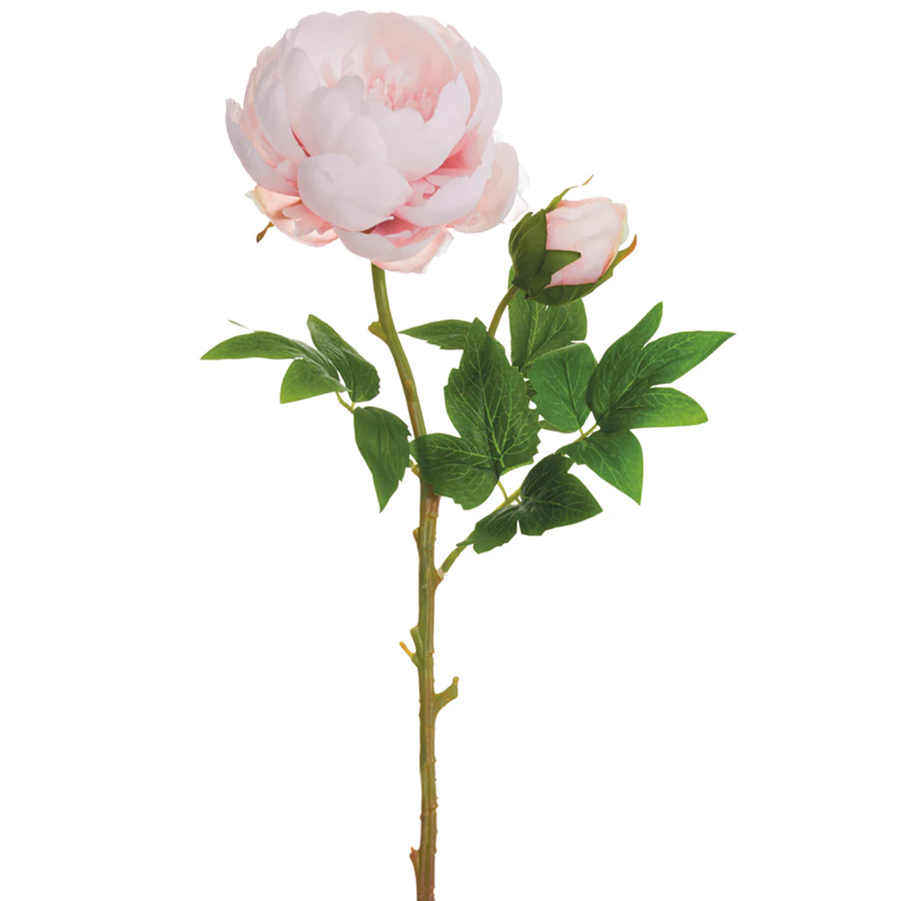 23" Peony Silk Flower Stem -Mauve (Pack of 12)