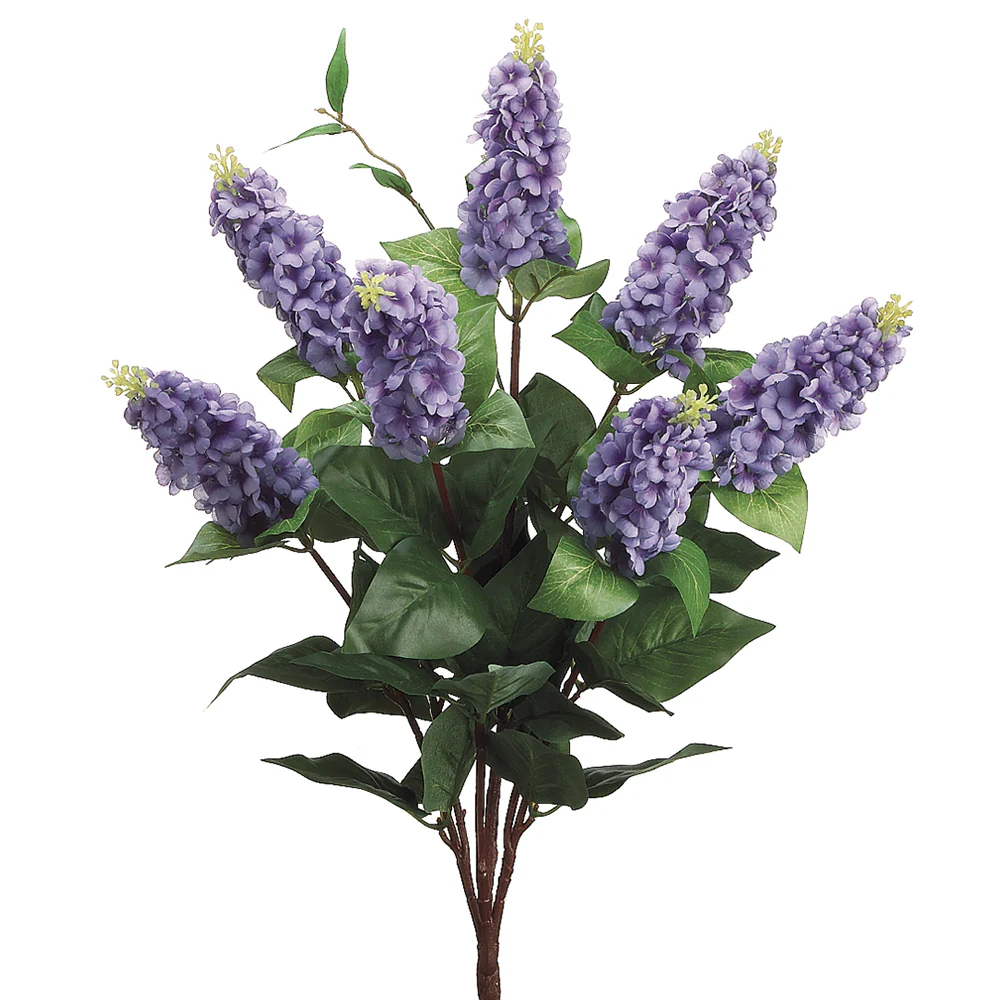 23" Silk Italian Lilac Flower Bush -Purple (Pack of 12)
