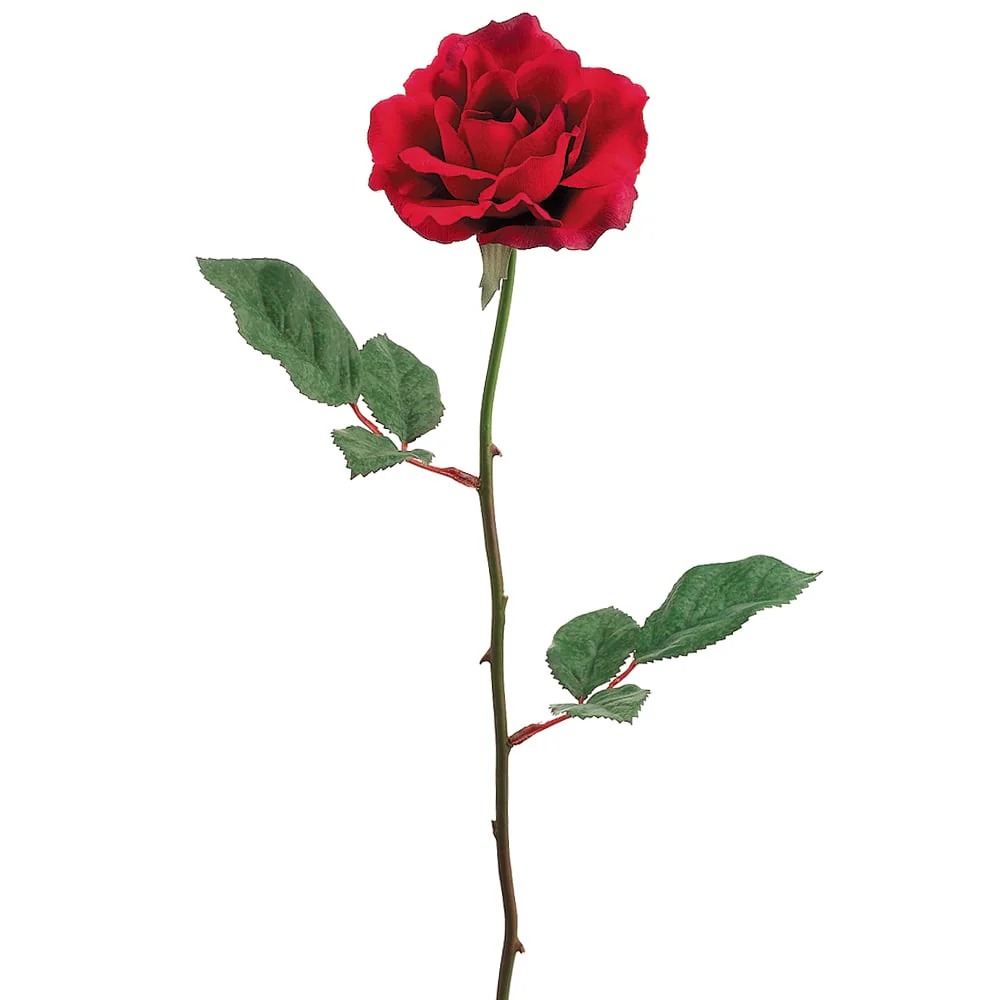23" Silk Medium Planter Rose Flower Spray -Red (Pack of 12)