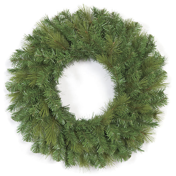 24" Artificial Mixed Pine Wreath -Green (Pack of 4)