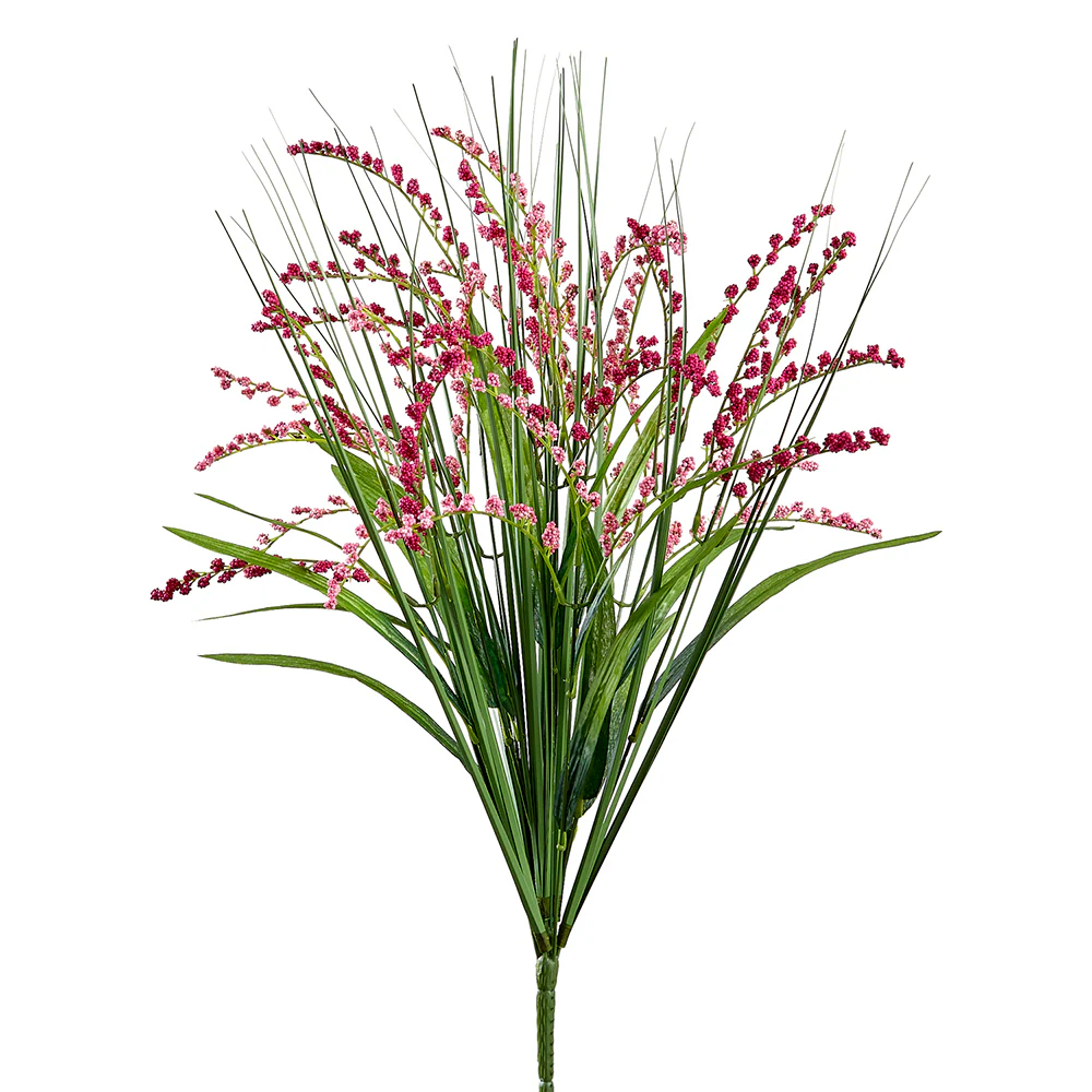 24" Artificial Solidago Goldenrod Flower Bush -Fuchsia/Pink (Pack of 12)