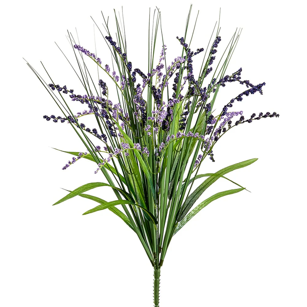 24" Artificial Solidago Goldenrod Flower Bush -Purple/Lavender (Pack of 12)
