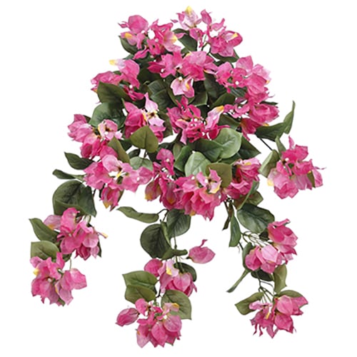 24" Bougainvillea Silk Hanging Flower Bush -Mauve/Pink (Pack of 6)