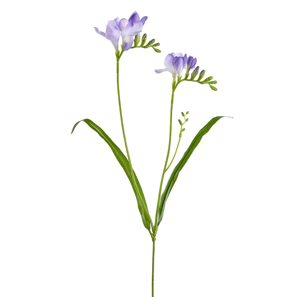 24" Freesia Silk Flower Stem -Lavender (Pack of 12)