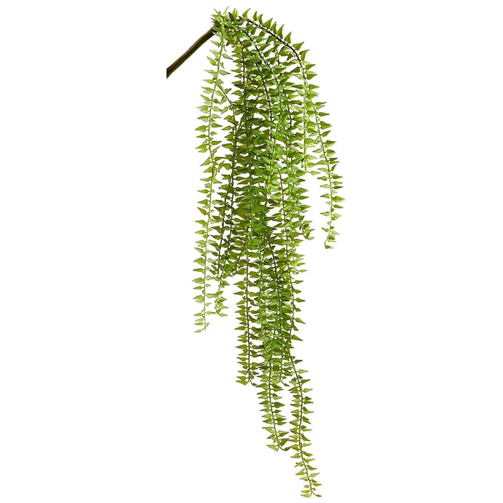 24" Hanging Artificial Fern Plant -Green (Pack of 12)