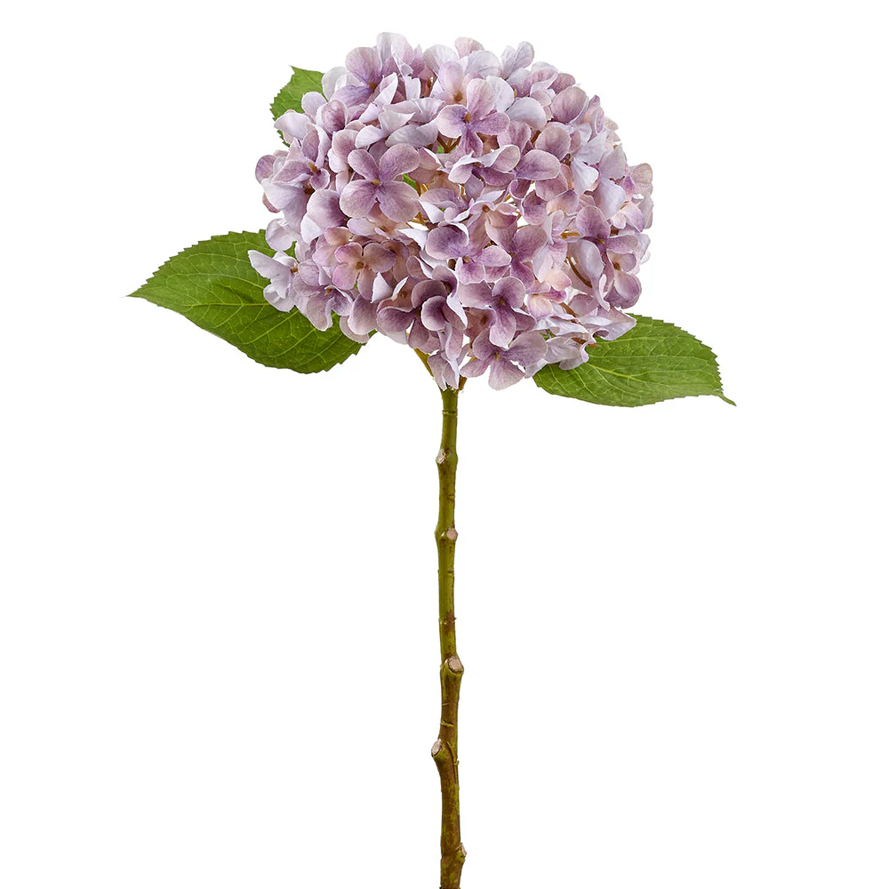 24" Hydrangea Silk Flower Stem -2 Tone Lavender (Pack of 12)