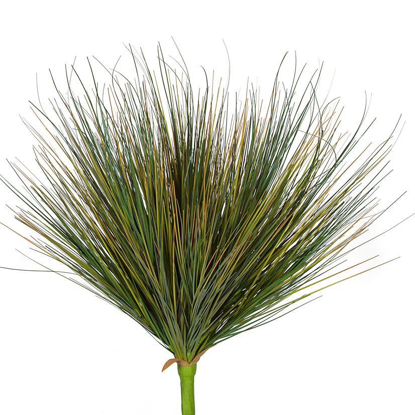 24" IFR PVC Onion Grass Artificial Plant -2 Tone Green (Pack of 4)