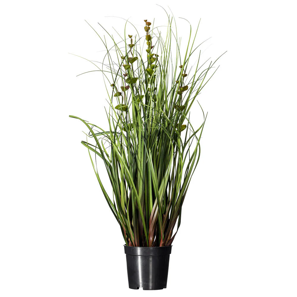 24" IFR PVC Seeded Eucalyptus Grass Artificial Plant w/Pot -Green