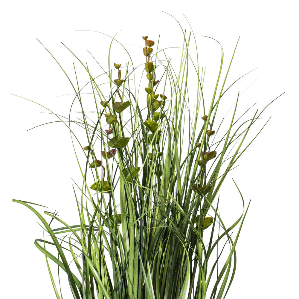 24" IFR PVC Seeded Eucalyptus Grass Artificial Plant w/Pot -Green - Image 5