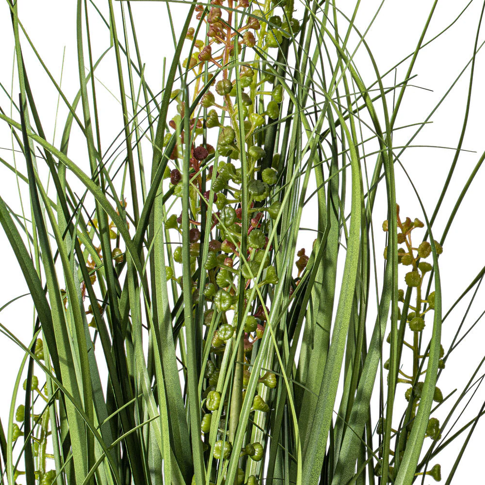 24" IFR PVC Sheep's Grass Artificial Plant w/Pot -Green - Image 2