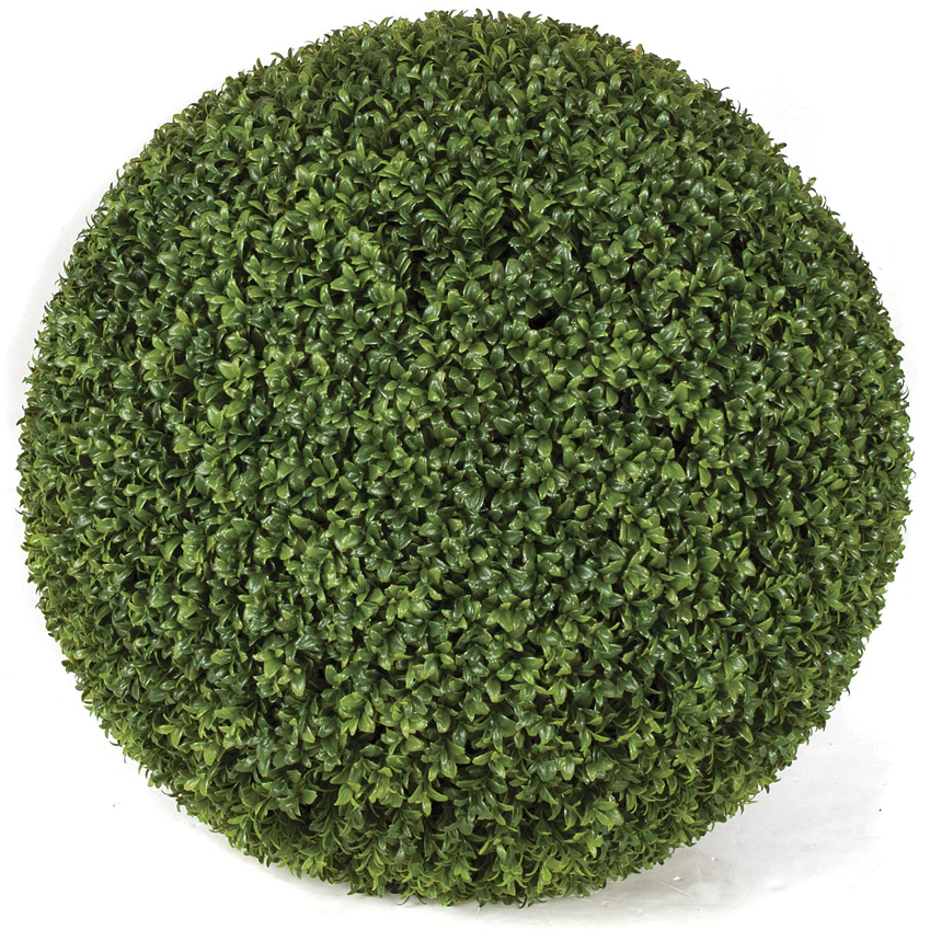 24" Outdoor UV-Proof Artificial Boxwood Ball Topiary -Green