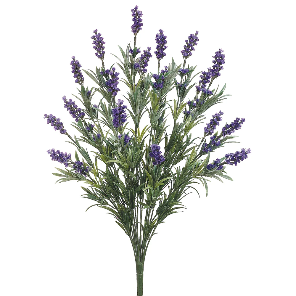 24" Silk Lavender Flower Bush -Purple (Pack of 6)