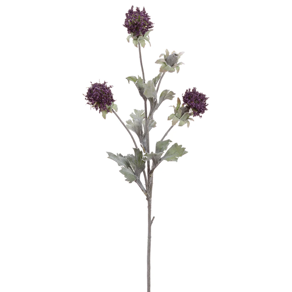 24" Silk Mountain Straw Flower Spray -Purple (Pack of 12)