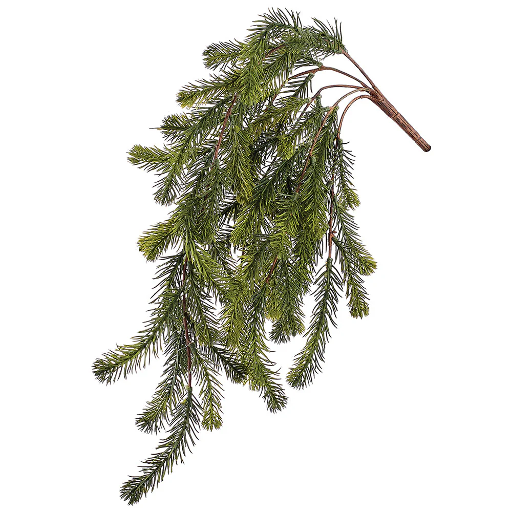 25.5" Hanging Artificial Fir Stem -Green (Pack of 12)