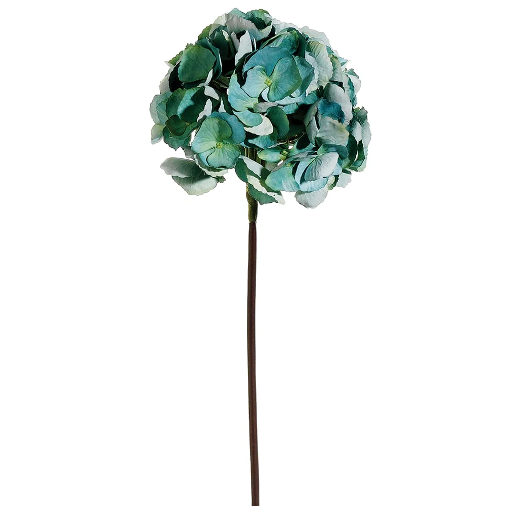 25" Silk French Hydrangea Flower Spray -2 Tone Blue (Pack of 12)