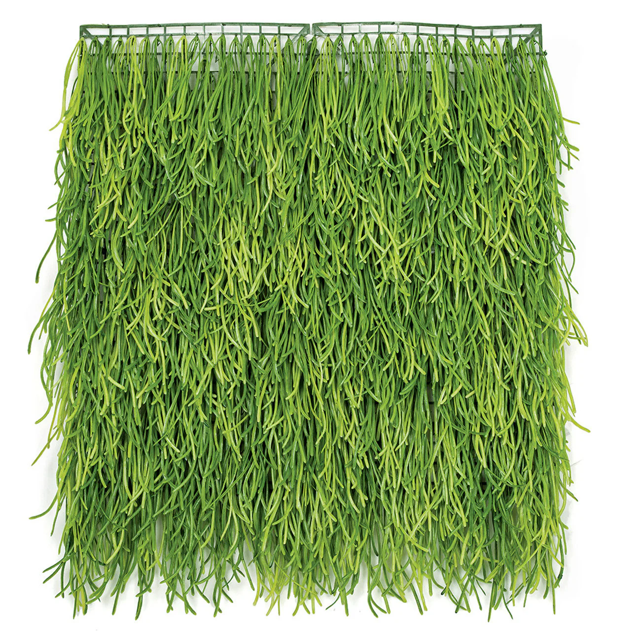 25"x20" Outdoor UV-Proof IFR Artificial Hanging Grass Mat -2 Tone Green (Pack of 2)