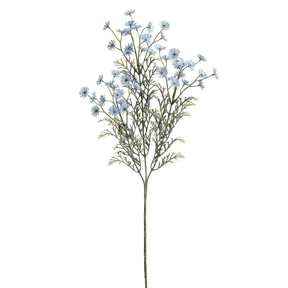 26.5" Marguerite Daisy Silk Flower Stem -Blue (Pack of 12)