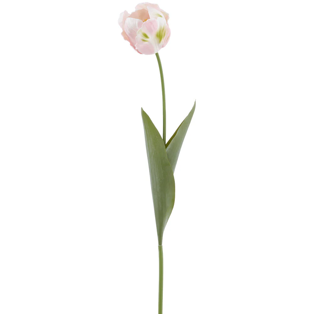 26.5" Real Touch Parrot Tulip Silk Flower Stem -Pink (Pack of 12)