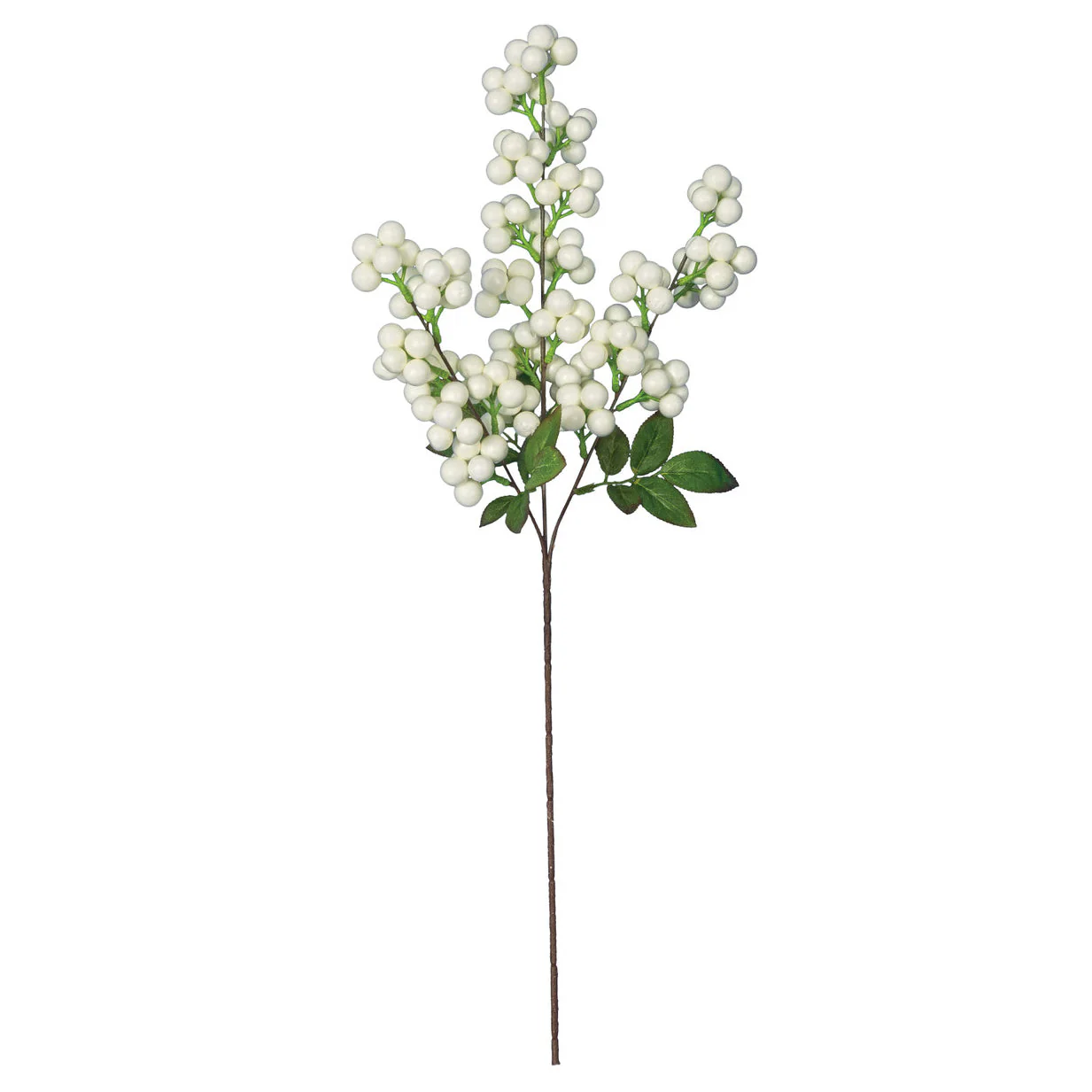 26" Foam Artificial Berry Stem -White (Pack of 12)