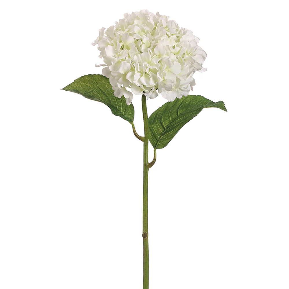 26" Hand-Wrapped Silk Hydrangea Flower Spray -Cream (Pack of 12)