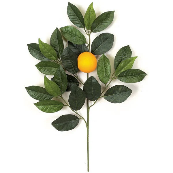 26" IFR Artificial Orange Stem Branch -Green/Orange (Pack of 12)