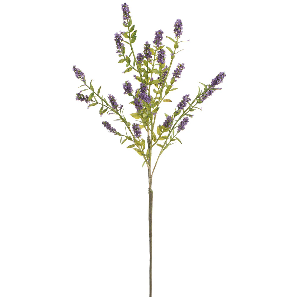 26" Mountain Blossom Silk Flower Stem -Purple (Pack of 12)