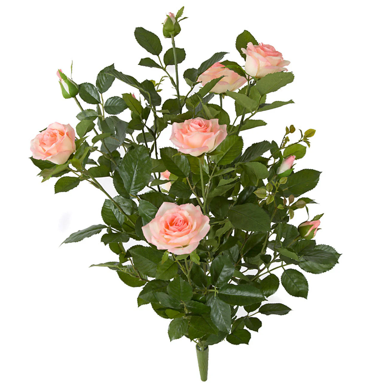 26" Rose Silk Flower Bush -Pink (Pack of 4)