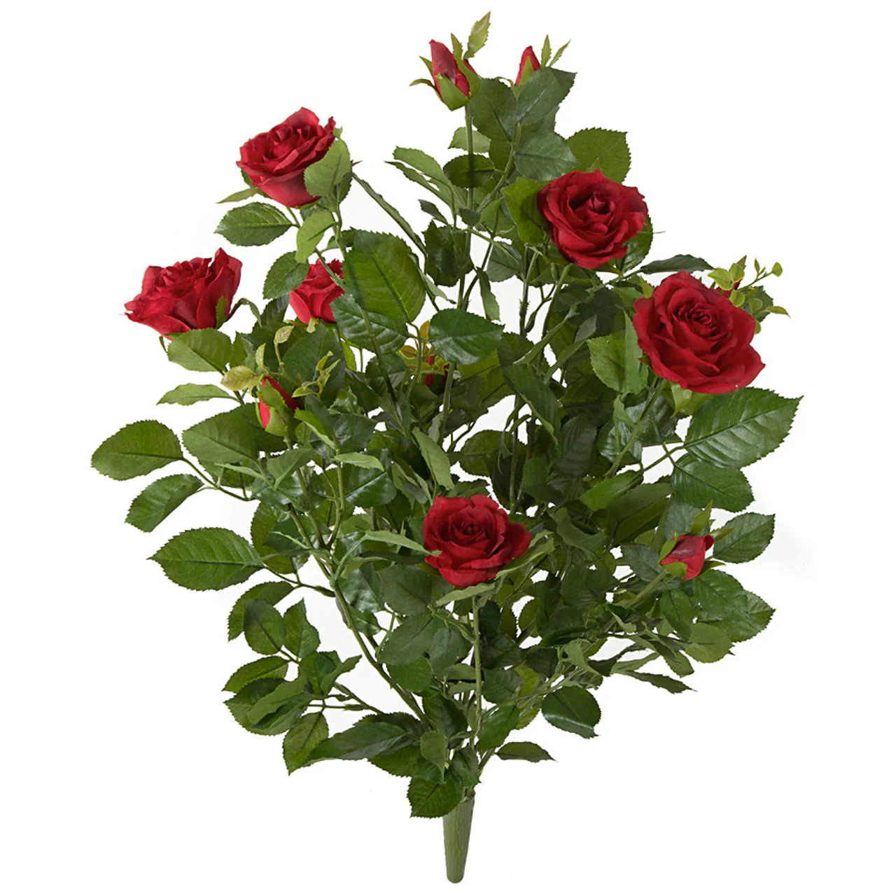 26" Rose Silk Flower Bush -Red (Pack of 4)
