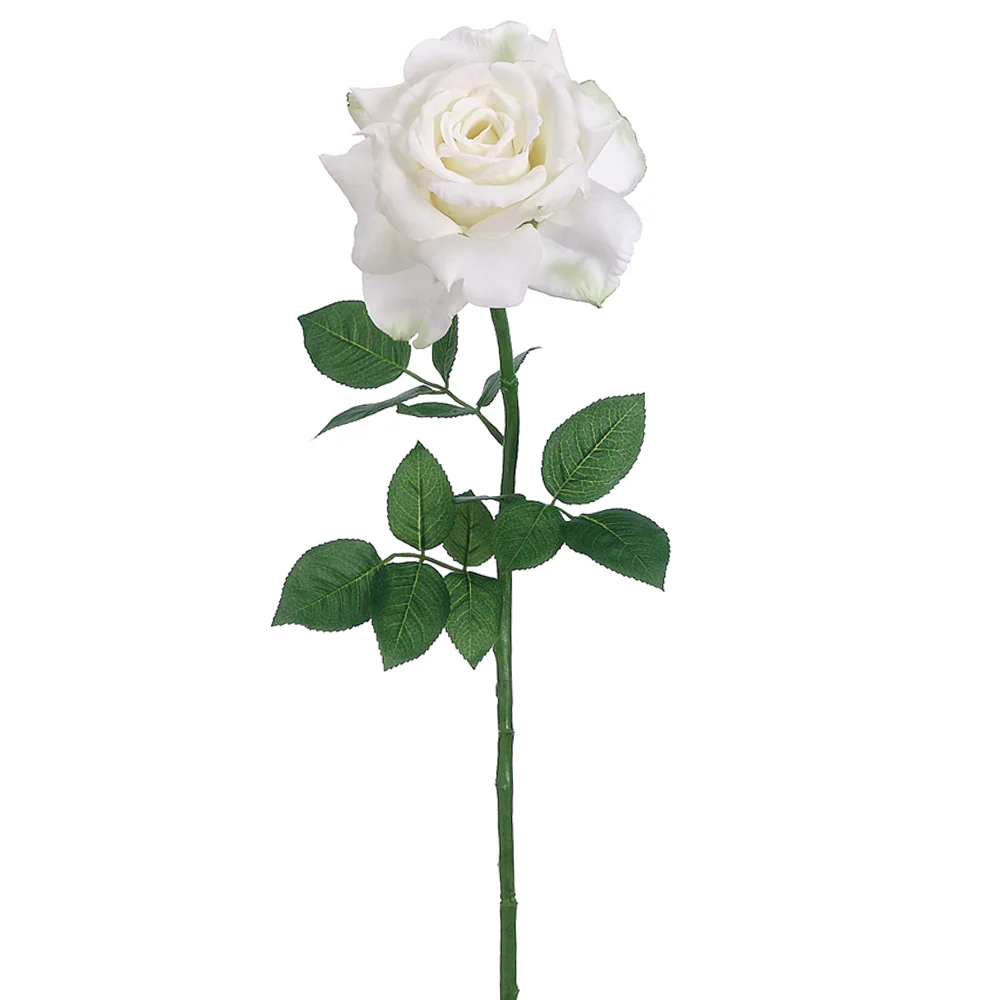 26" Silk Diana Rose Flower Spray -White (Pack of 12)