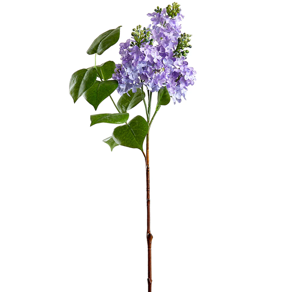 26" Silk Lilac Flower Stem -Lavender (Pack of 6)