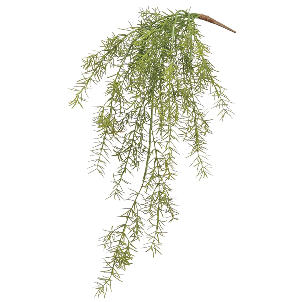 26" Soft-Touch Sprengeri Fern Artificial Hanging Plant -Green (Pack of 12)