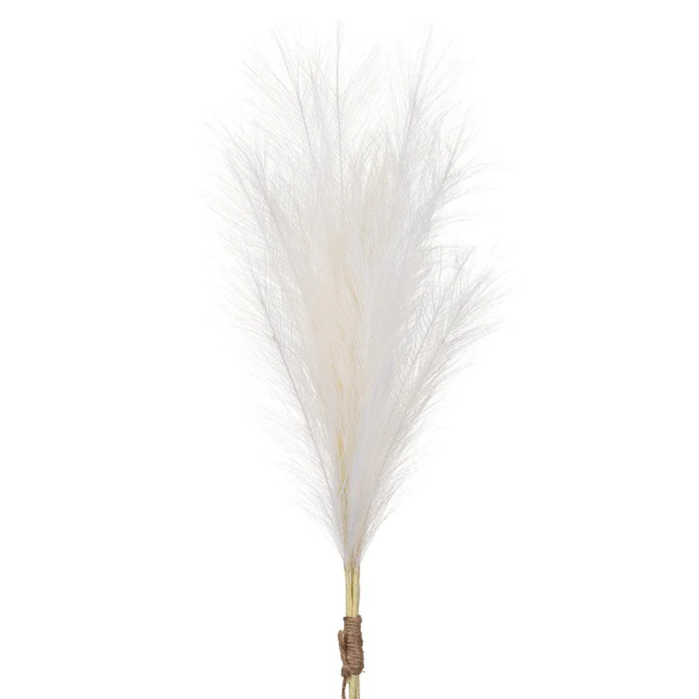 27.5" Artificial Pampas Grass Stem Bundle, Battery LED Pre-Lit -Cream (Pack of 12) - Image 3