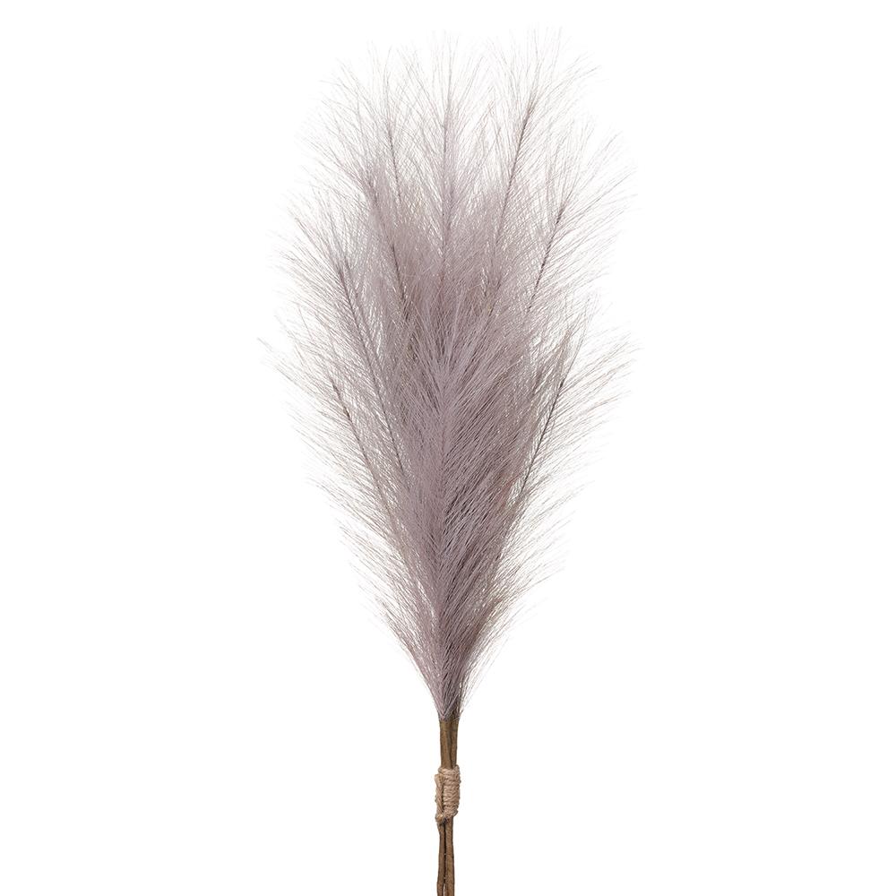 27.5" Artificial Pampas Grass Stem Bundle, Battery LED Pre-Lit -Gray/Taupe (Pack of 12) - Image 3