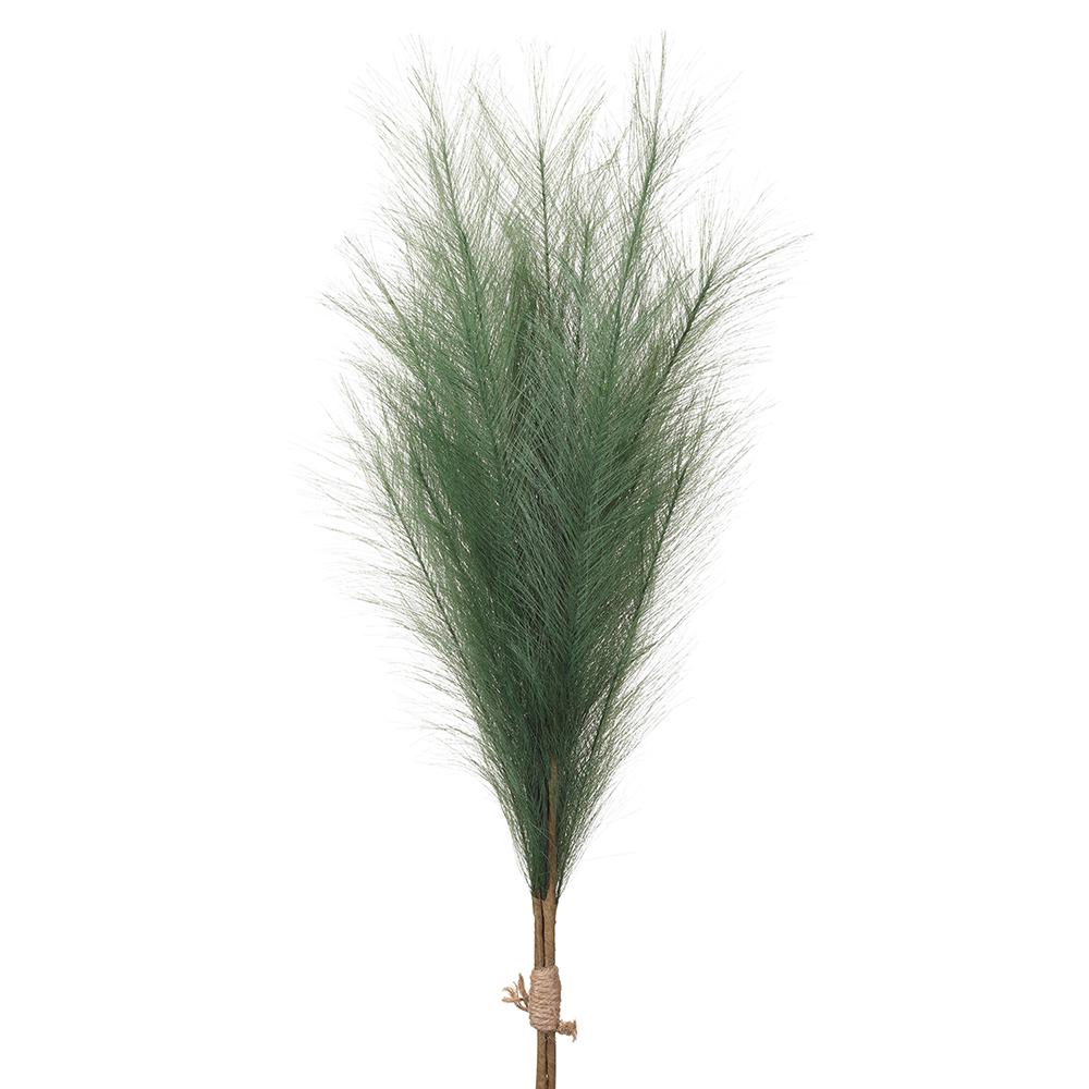 27.5" Artificial Pampas Grass Stem Bundle, Battery LED Pre-Lit -Green (Pack of 12) - Image 3