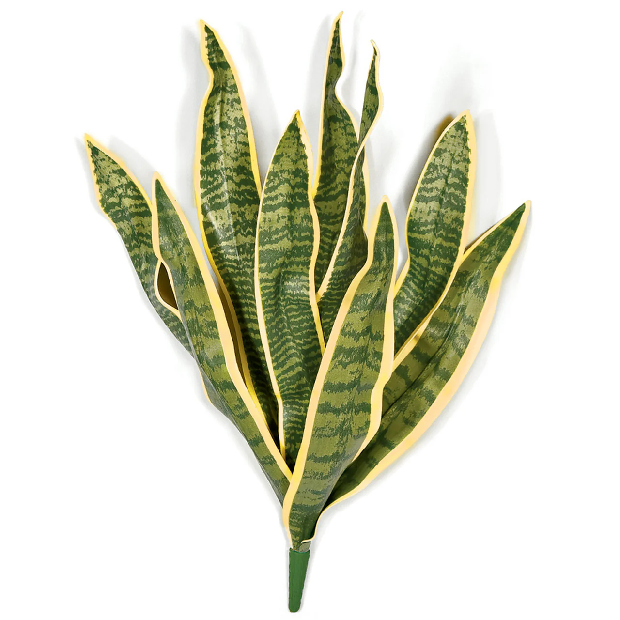 27.5" Foam Sansevieria Snake Artificial Stem -Green/Yellow (Pack of 6)