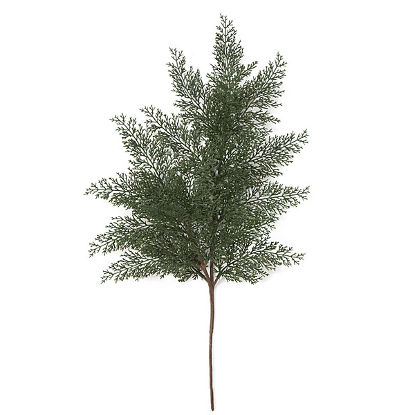 27.5" Outdoor UV-Proof Artificial Juniper Branch Stem -Green (Pack of 12)