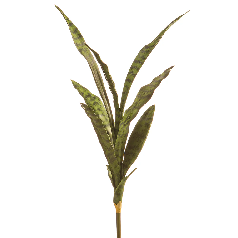27" Artificial Sansevieria Snake Grass Plant -Green (Pack of 12)