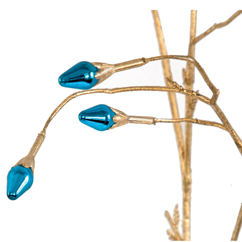 28" Artificial Beaded Stem -BLue (Pack of 12) - Image 2