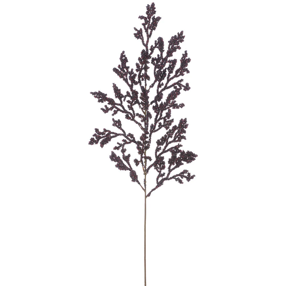 28" Artificial Mini Berry Stem -Burgundy (Pack of 12)