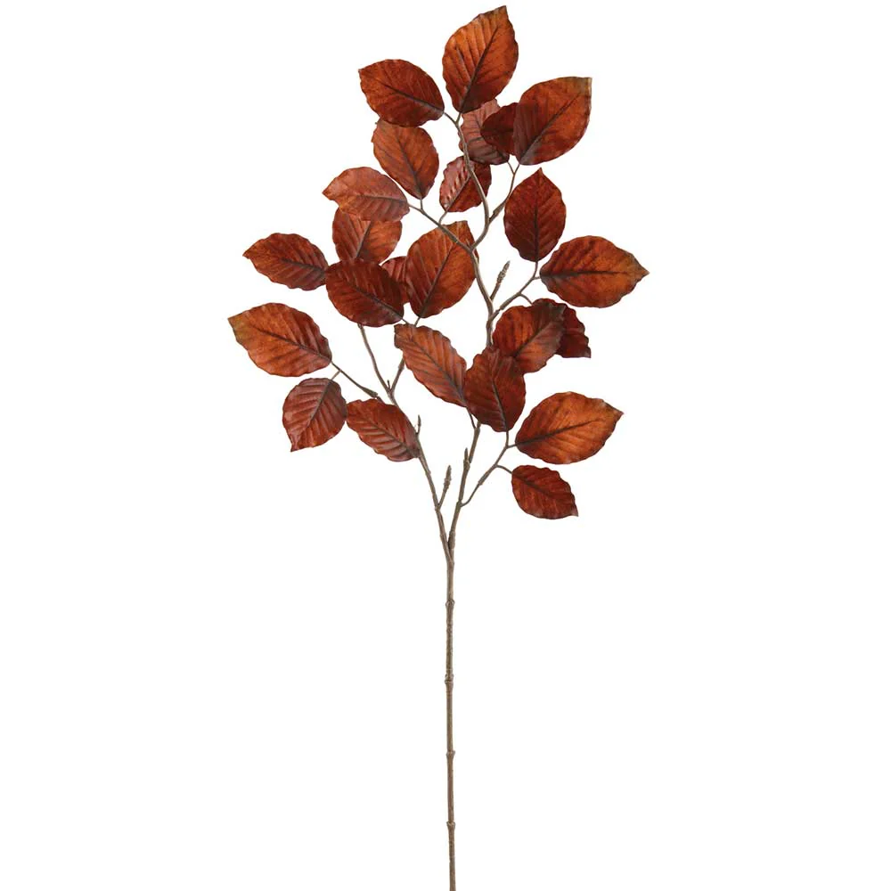 28" Beech Leaf Silk Stem -Dark Brown (Pack of 12)