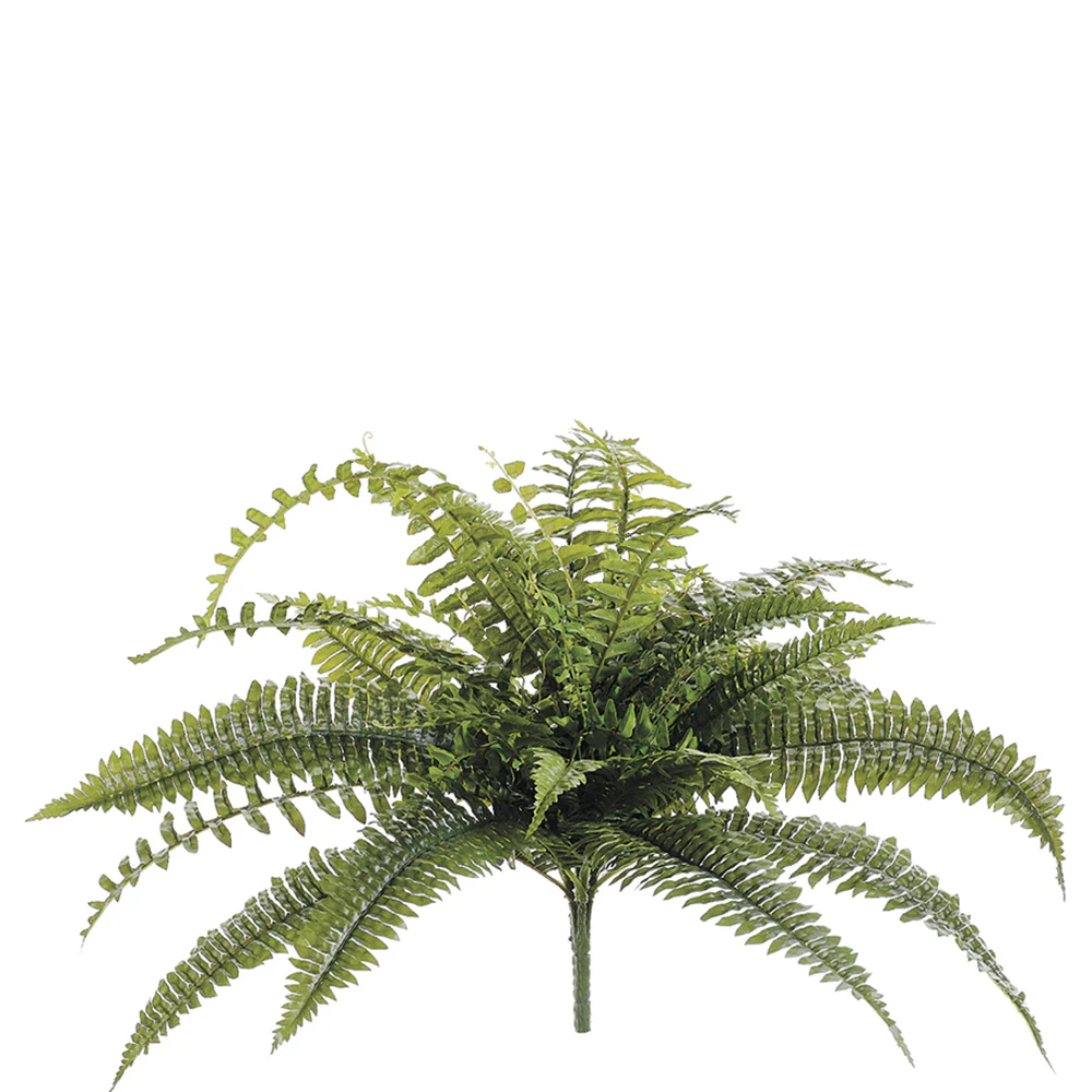 28" Dragon Fern Silk Plant -41 Leaves -Green (Pack of 6)