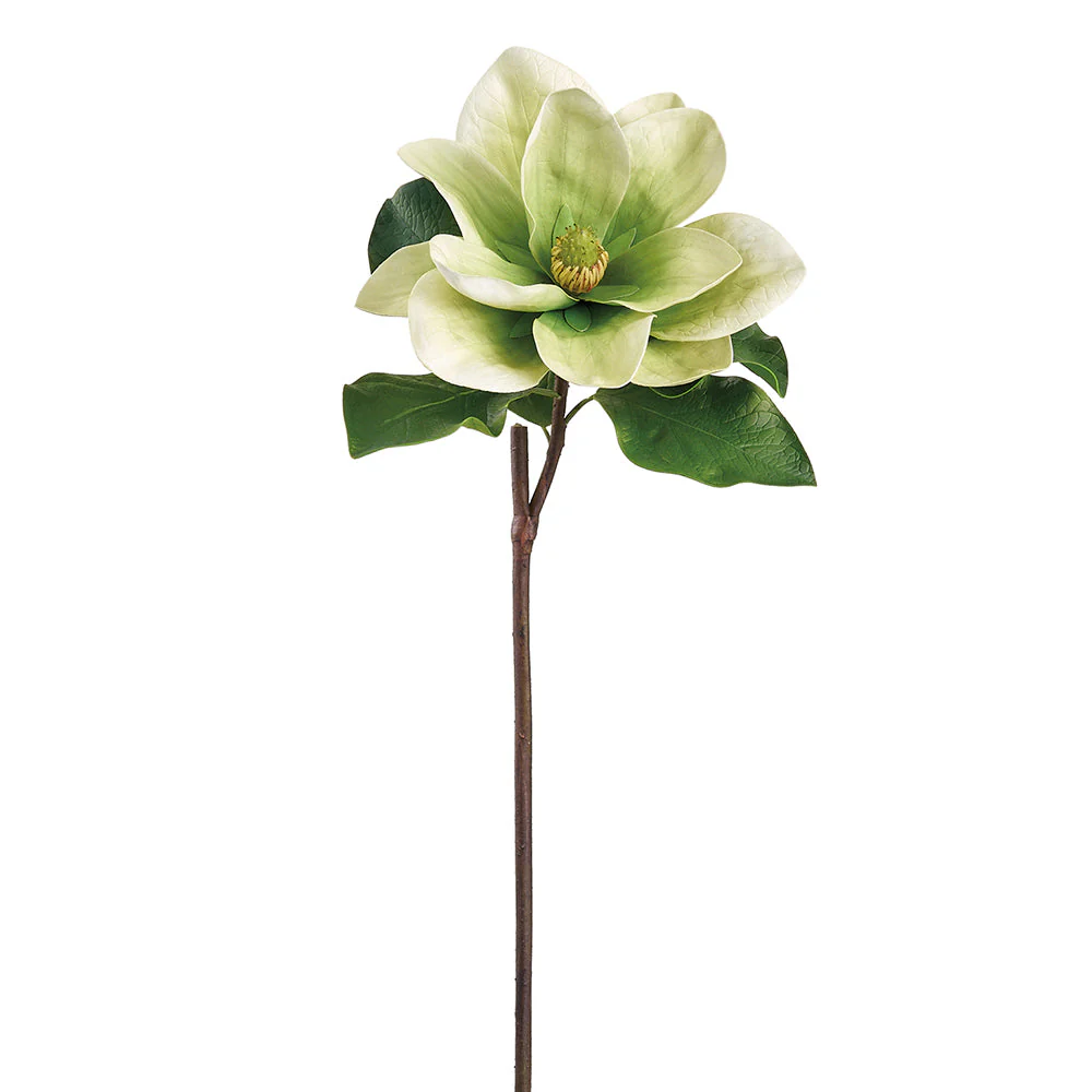 28" Magnolia Artificial Flower Stem -Green (Pack of 12)