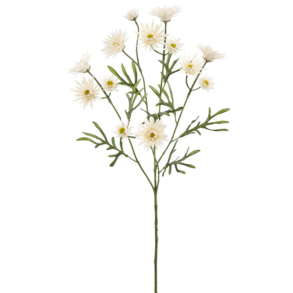 28" Shasta Daisy Silk Flower Spray -White (Pack of 12)