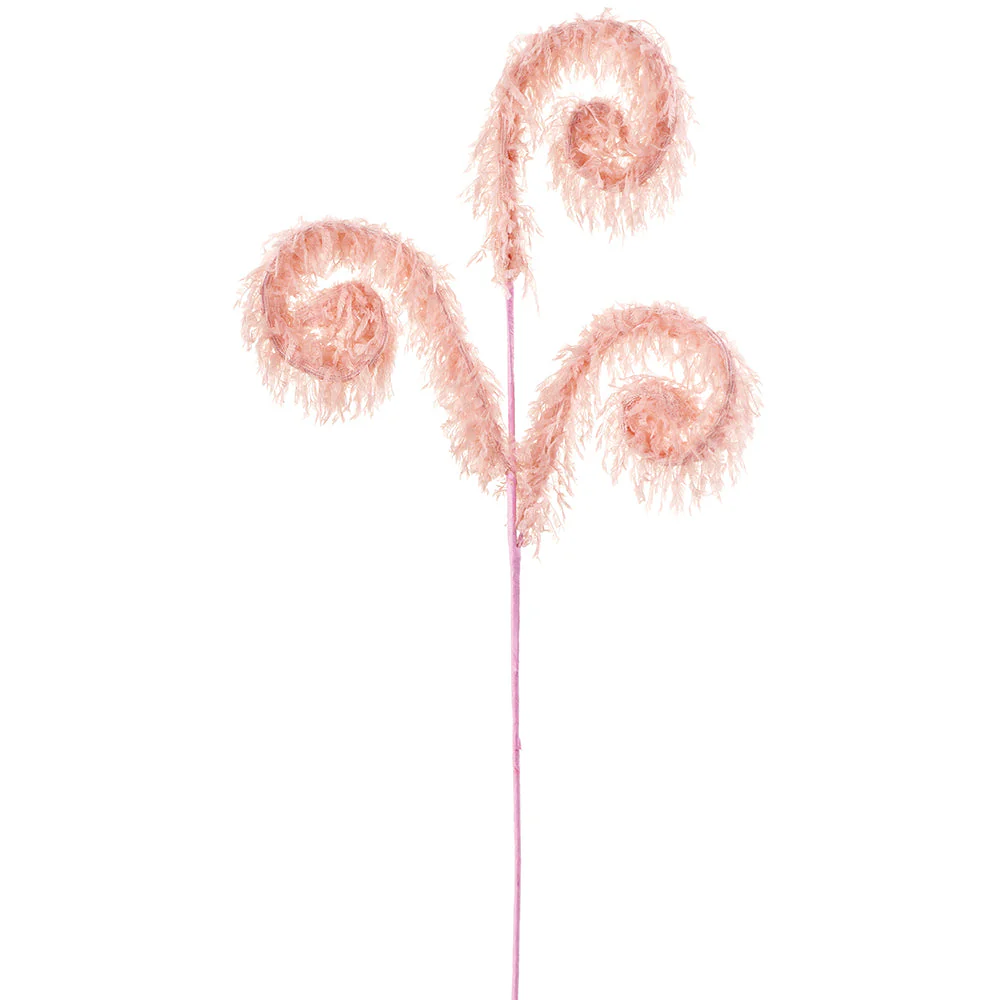 29.5" Curly Artificial Stem -Blush (Pack of 24)