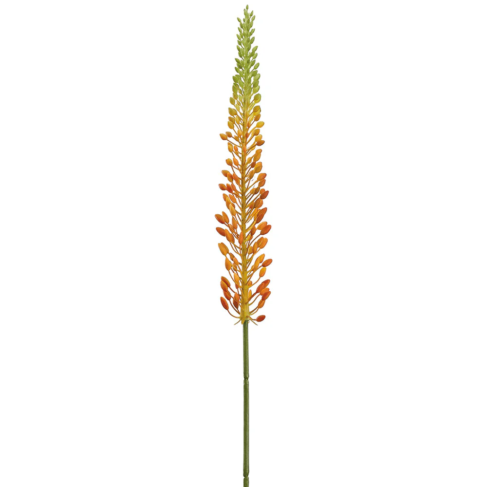 29.5" Eremurus Foxtail Lily Silk Flower Stem -Orange/Green (Pack of 12)
