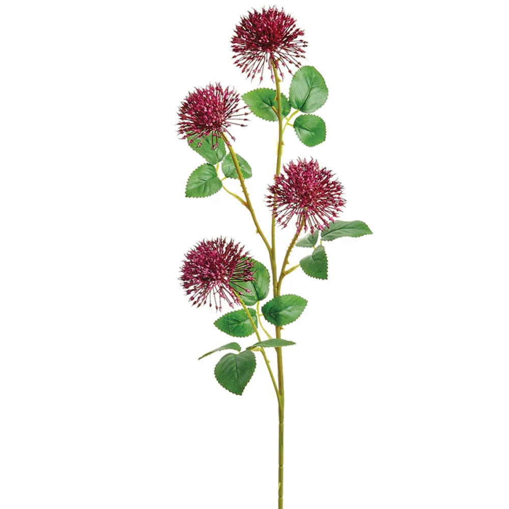 29" Allium Silk Flower Stem -Purple/Green (Pack of 12)