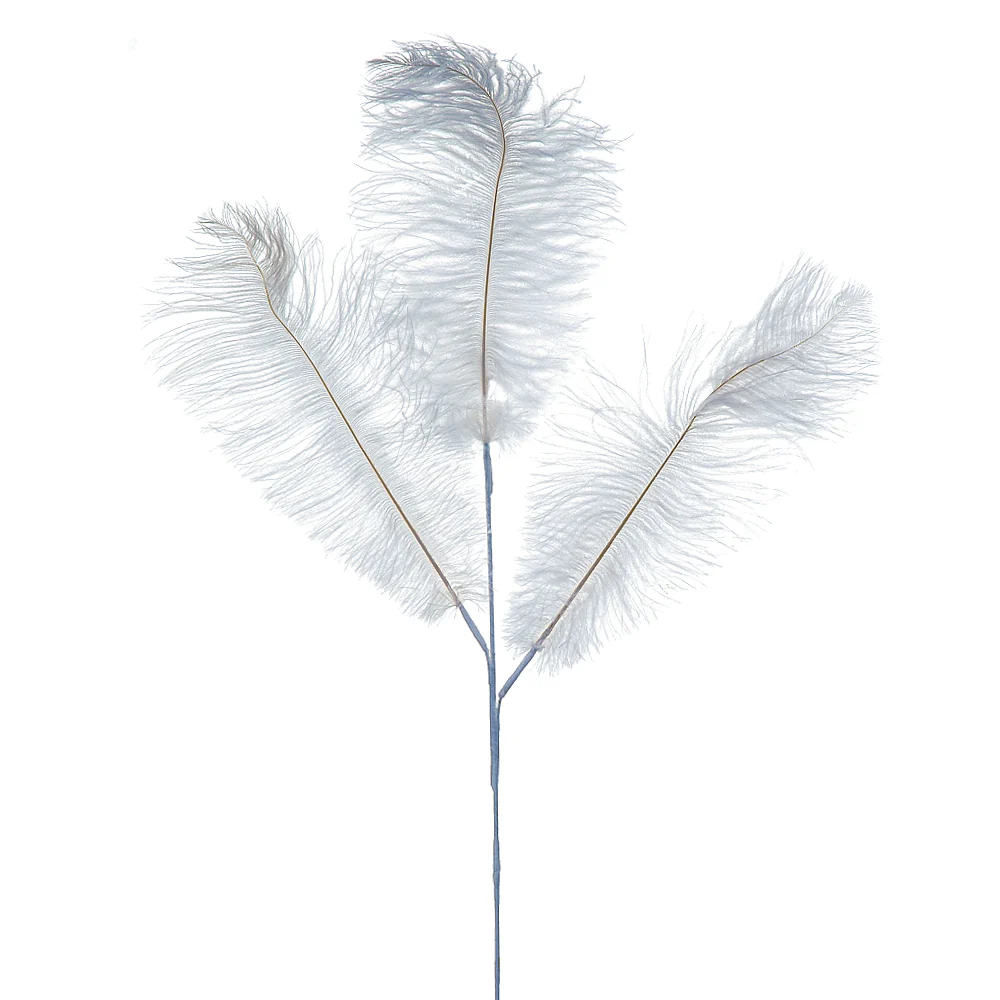 29" Artificial Feather Spray -White (Pack of 24)